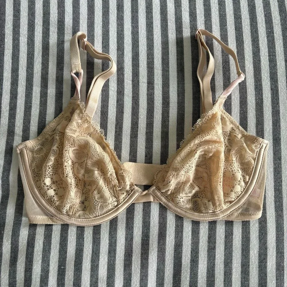 Victoria’s Secret Unlined Demi T Shirt Bra Size 32 DD